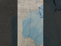 هودی سنگین وزن سفارشی 2025 استریت‌ور، طرح رینستون، یونی‌سکس، خام، وینتیج، شستشوی اسیدی محو شده، زیپ‌دار