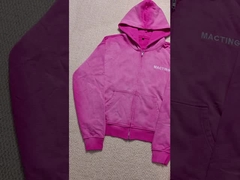 لباس های اسید شویی سفارشی لباس های ورزشی لباس های ورزشی لباس های ورزشی برای مردان لباس های خیابانی زیپ بالا 100٪ پنبه