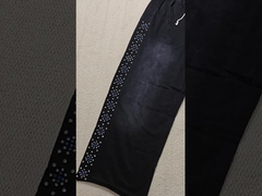 دوچرخه سواری سفارشی شلوار عرق بزرگ پنبه فرانسوی تری پاهای راست کیسه ای شستشوی اسید