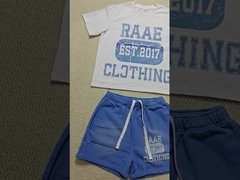 لباس های خیابانی تابستانی سفارشی دو قطعه مجموعه لباس های دوچرخه سواری لباس های ورزشی 100٪ پنبه برای مردان صفحه نمایش Dtg چاپ Sho