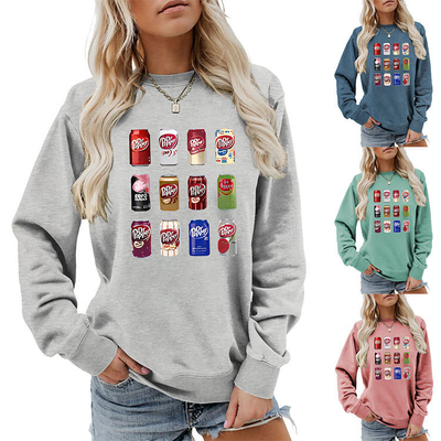 خرید طراحی گرافیکی سفارشی Y2k چاپ شده Fun Crewneck Hoodie برای زنان S-6XL یا اندازه سفارشی online manufacture