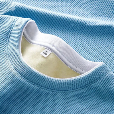 خرید کالر O-Neck لباس مردانه لباس مردانه تی شرت گرم ضخیم با پنبه نرم و تناسب اندام لاغر online manufacture