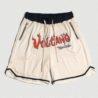 خرید تابستان بسکتبال پلی استر ورزشگاه ورزش Sublimation Zipper Pocket Shorts Mesh مردانه با بسته شدن کشش و طول شورت online manufacture