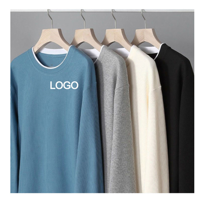 6xl 5xl 3xl تی شرت گردن پر سایز سبک آرام وفل مردانه تی شرت پارچه ای